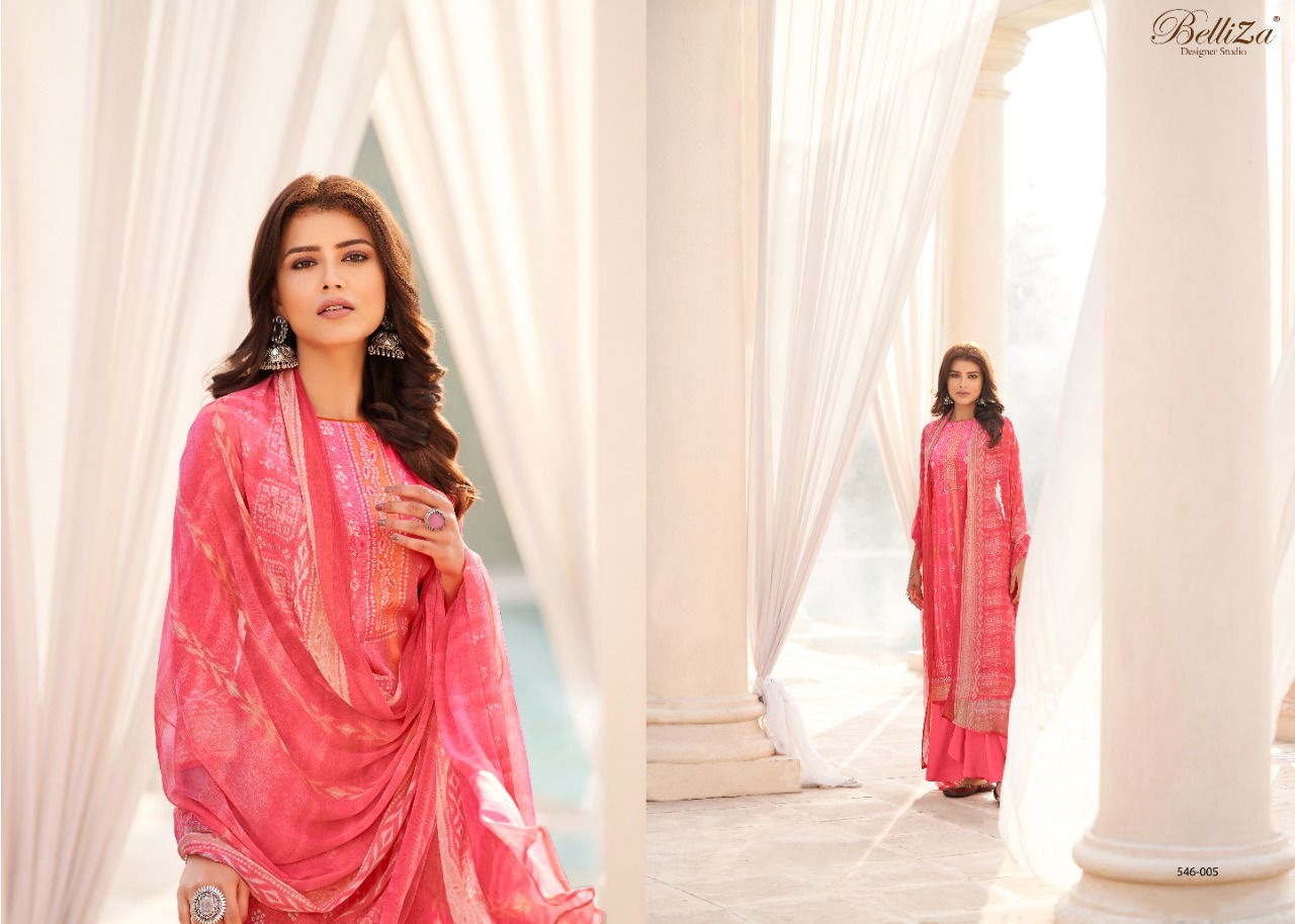 belliza vogue premium latest fancy pure cotton digital print dress material collection 